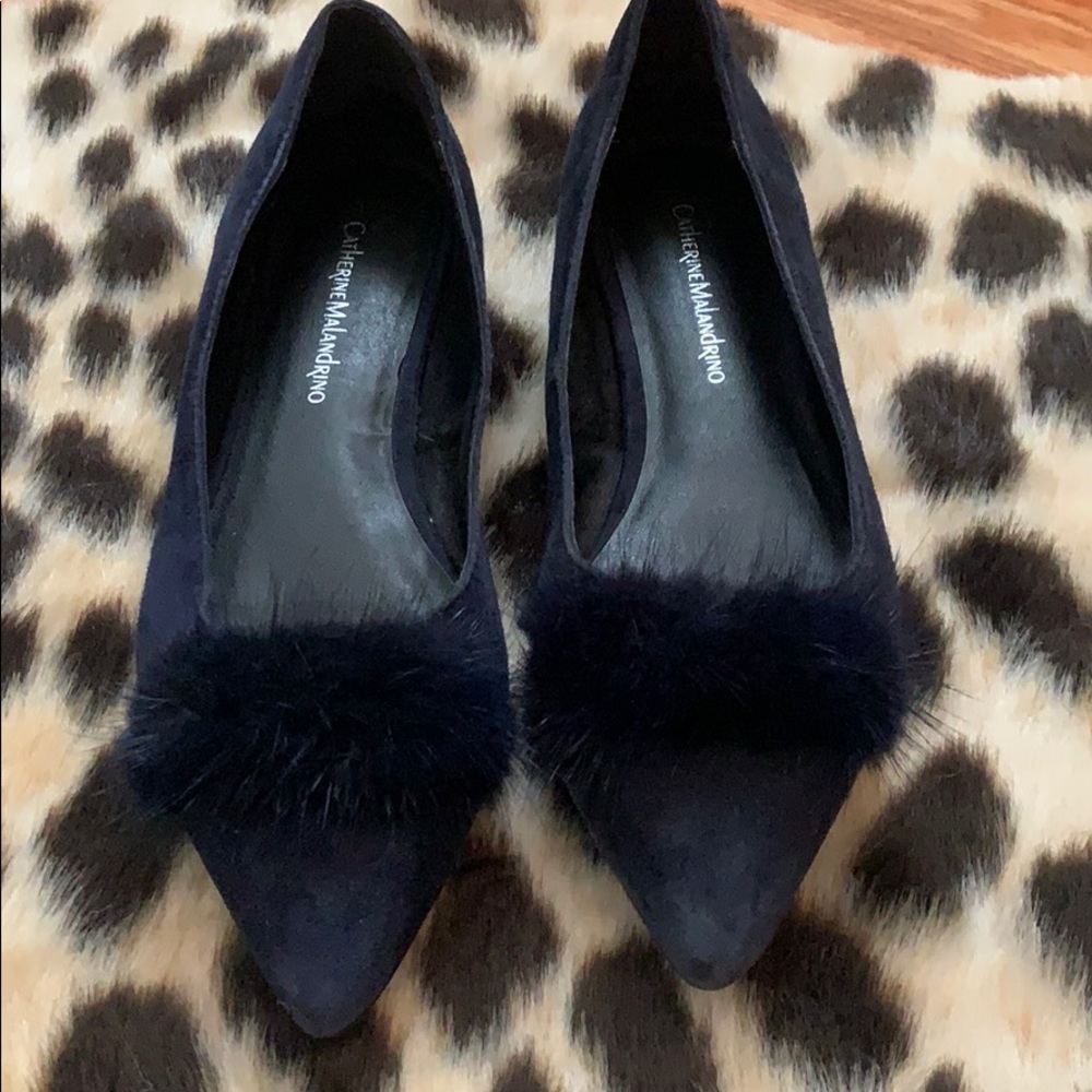 Catherine Malandrino flat faux fur